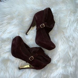 Type Z Suede Perforated Bootie size 5.5